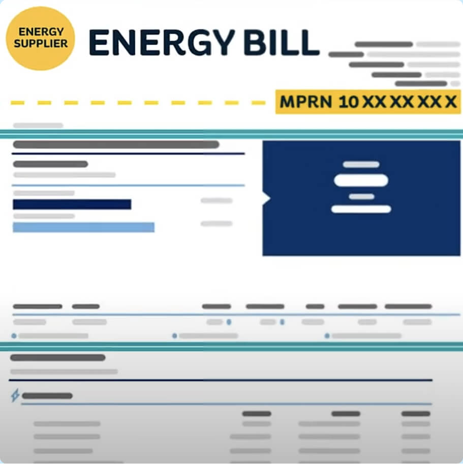 Screenshot of video how to find my mprn