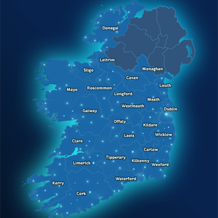 Map of Ireland